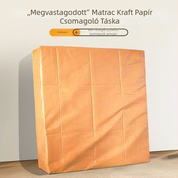 Erősített matraccsomagoló táska költöztetéshez, kraftpapírból, porvédő matracvédő Simmons matracokhoz