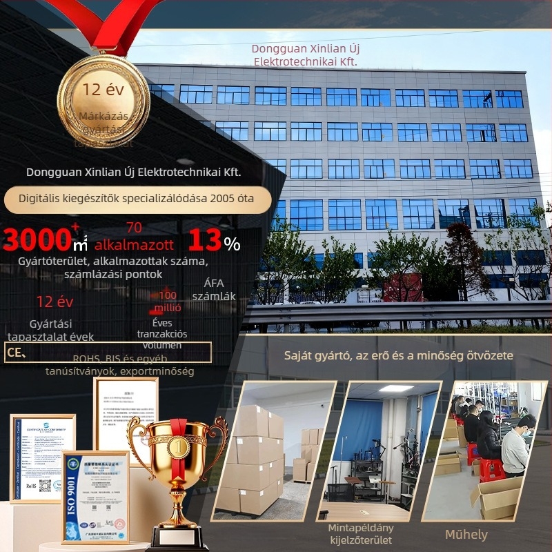 Xinlianxin Bx-n03a Mobiltelefon-tartó logóval, összecsukható forgó kialakítás, gravírozott minta