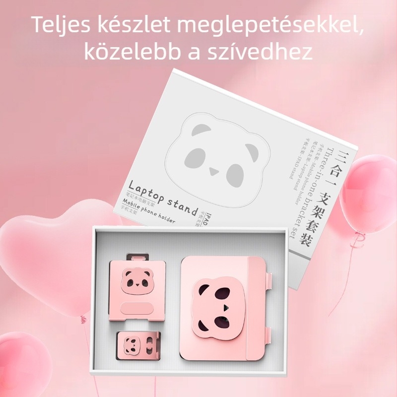 Három az egyben forgó, teljes acélból készült tartó laptophoz, tabletához és telefonhoz – szénacél • Modell L203 • Univerzális kompatibilitás • 3,3 kg
