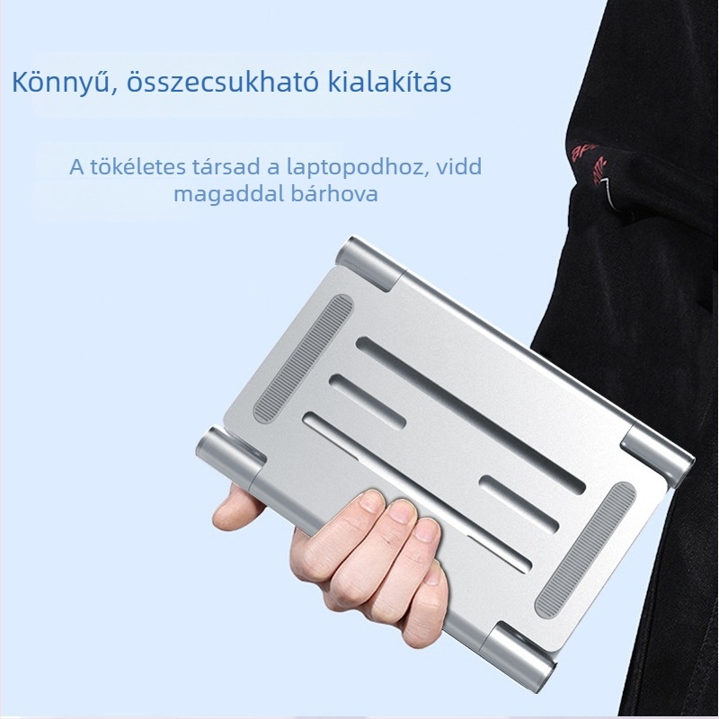 Besix D1 összecsukható tablet- és notebookállvány, 320 g