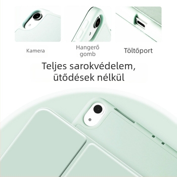 Apple iPad védőtok Air és Mini készülékekhez, teljes lefedettség, ütésálló, puha műbőr