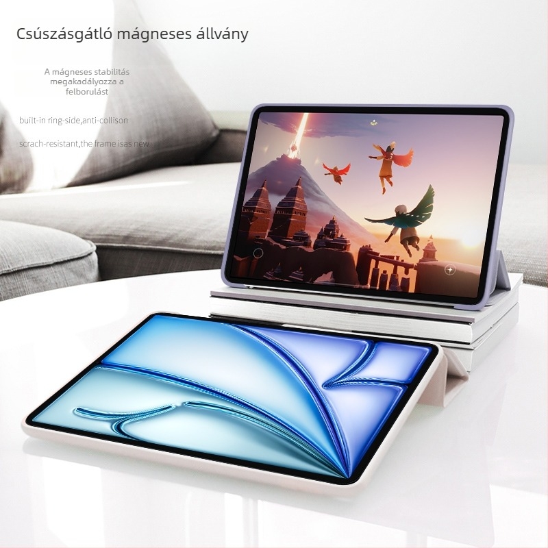 Apple iPad védőtok Air és Mini készülékekhez, teljes lefedettség, ütésálló, puha műbőr