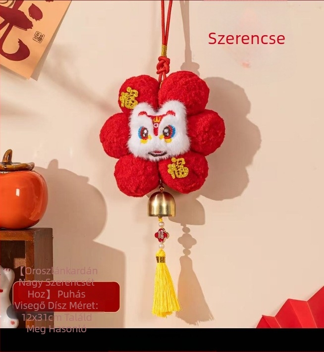 Independent plüss karikatúra tavaszi fesztivál dísz — virágos minta, plüss anyag, tavaszi 2025 megjelenés