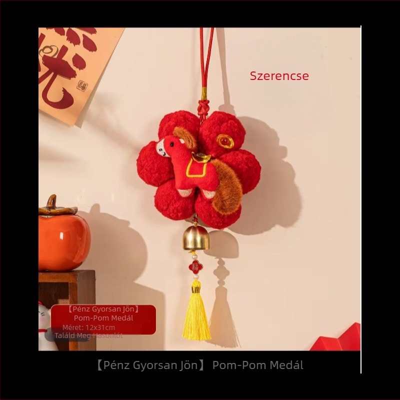 Independent plüss karikatúra tavaszi fesztivál dísz — virágos minta, plüss anyag, tavaszi 2025 megjelenés