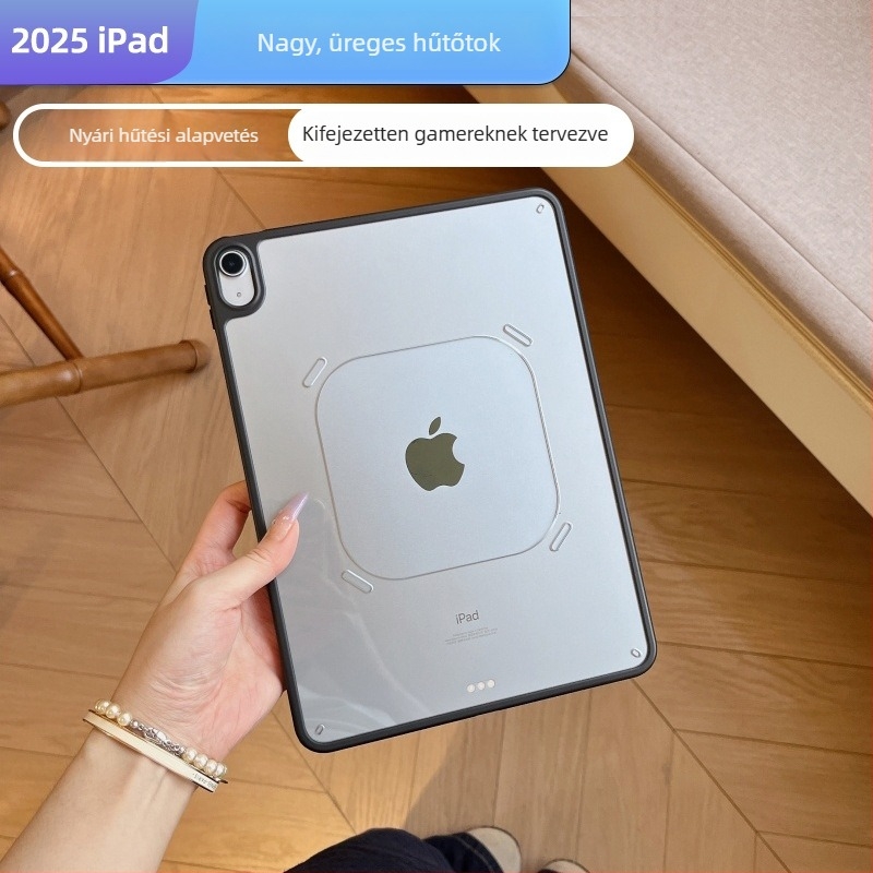 Új iPad hűtővédő tok, 10,9 hüvelyk, magas átlátszóságú héj, üreges játék tok