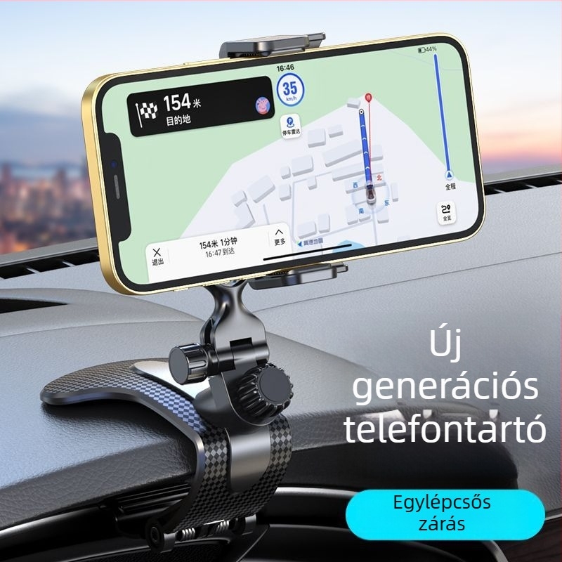 Univerzális autós telefontartó Snap-On szereléssel – műszerfalra és navigációhoz, magánmárka hitelesítve