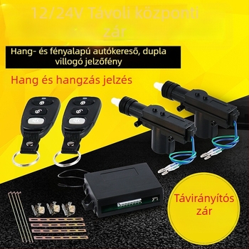 12V univerzális központi zár távirányítóval és kulcs nélküli belépéssel • réz motor • varrat nélküli hegesztés • elektromos élettartam több mint 100000 ciklus • alkalmas autók, új energia járművek és alacsony sebességű elektromos járművek