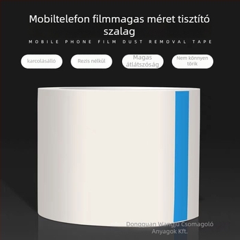PE pormentesítő film kijelzőkhöz – ujjlenyomat- és pormentesítő szalag, akril ragasztó, vastagság 0,05–0,15 mm, minden elektronikus kijelzőhöz
