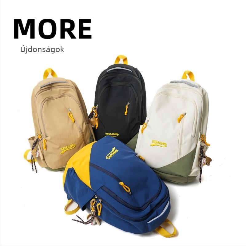 Uniszex japán stílusú nylon hátizsák, nagy kapacitású 20–35L, 14 hüvelykes laptop-kompatibilis, mindennapi iskola és utazás