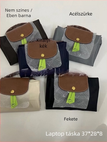 Dumpling-stílusú laptop-táska — vízálló, nylon anyag, nylon bélés, uniszex