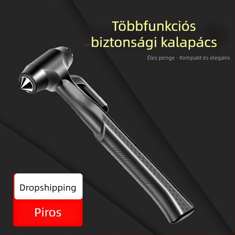 Zhongheng Autó Ablak Betörő Ütő – Vészhelyzeti Biztonsági Eszköz, ABS + Fém, 210 g, Zhejiang Eredetű, Licencelt Privát Címke