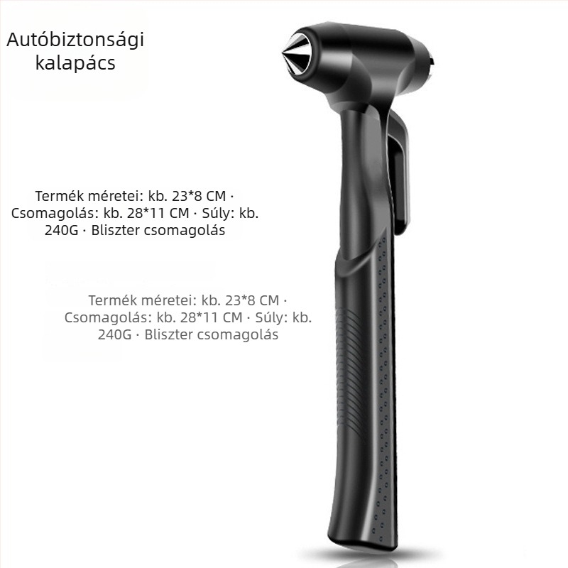 Zhongheng Autó Ablak Betörő Ütő – Vészhelyzeti Biztonsági Eszköz, ABS + Fém, 210 g, Zhejiang Eredetű, Licencelt Privát Címke