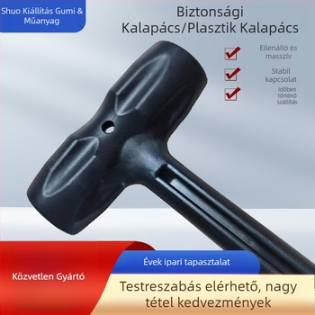 Kerek fejű műanyag kalapács bútorok szereléséhez – műanyag fej és nyél, otthoni felújítás, testreszabható feldolgozás