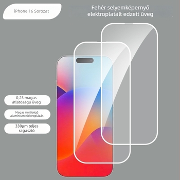 Edzett üveg kijelzővédő elülső rész iPhone 14 Pro Max számára — HD, ujjlenyomat-mentes, ütésálló