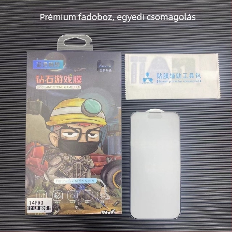 Anti-ujjlenyomat-mentes matt felületű védőüveg a kijelzőhöz iPhone 17, 13/14 és 11 Pro Max XR számára