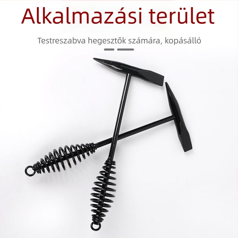 Villanyszerelő kalapács, fej magas széntartalmú acélból, dupla fej, acél nyél, 300 g/500 g
