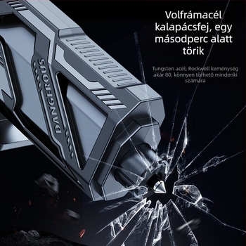 Autóbiztonsági kalapács – Többfunkciós mini hordozható vészhelyzeti eszköz, PC+ABS anyag, 0,2 kg