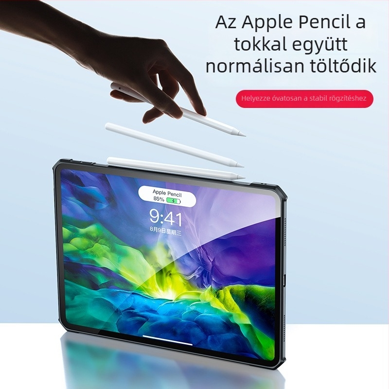 Xundd iPad Pro 11 hüvelykes védőtok, állvánnyal, TPU, ütésálló, iPad Air 4-hez