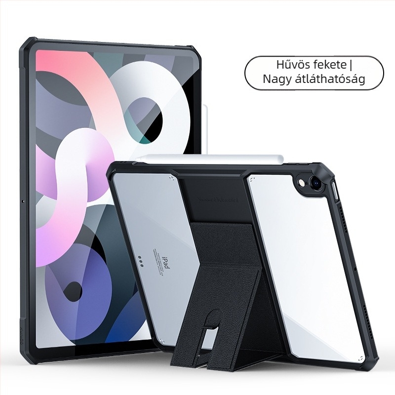 Xundd iPad Pro 11 hüvelykes védőtok, állvánnyal, TPU, ütésálló, iPad Air 4-hez