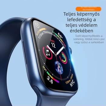 Apple Watch Series 11 teljes képernyős védőfólia, ujjlenyomat-mentes, TPE+PMMA