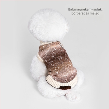 Hoopet kutyapulóver – dot yarn anyag, laza stílus, háziállat ruházat, univerzális szabás