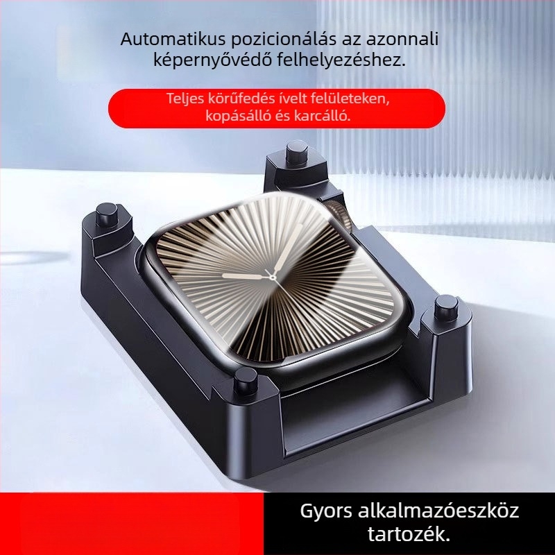 Sanjay PET Apple Watch képernyővédő fólia, anti-ujjlenyomat-mentes és teljes lefedettség, kompatibilis Apple Watch Series 9/8/7