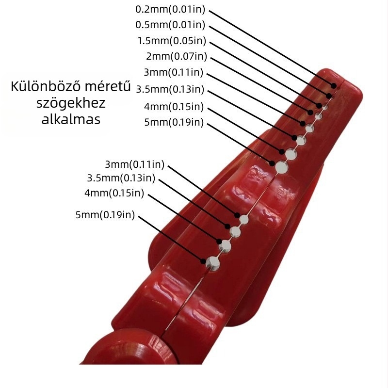 Hegyes orrú szögfogó fogó, biztonsági kézvédővel – ABS műanyagból, használható vágógépekkel