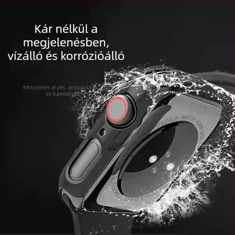 Apple Watch Series 7/6/4 képernyővédő fólia – hidrogél, teljes fedés, HD, ujjlenyomat-mentes