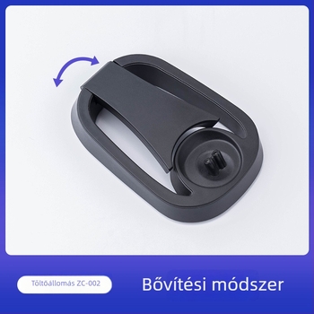 Borotva töltőalap ABS anyagból, 220V, aljzattípusú tápegység, összecsukható közvetlen töltéshez, modell 001