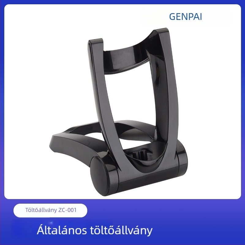 Borotva töltőalap ABS anyagból, 220V, aljzattípusú tápegység, összecsukható közvetlen töltéshez, modell 001