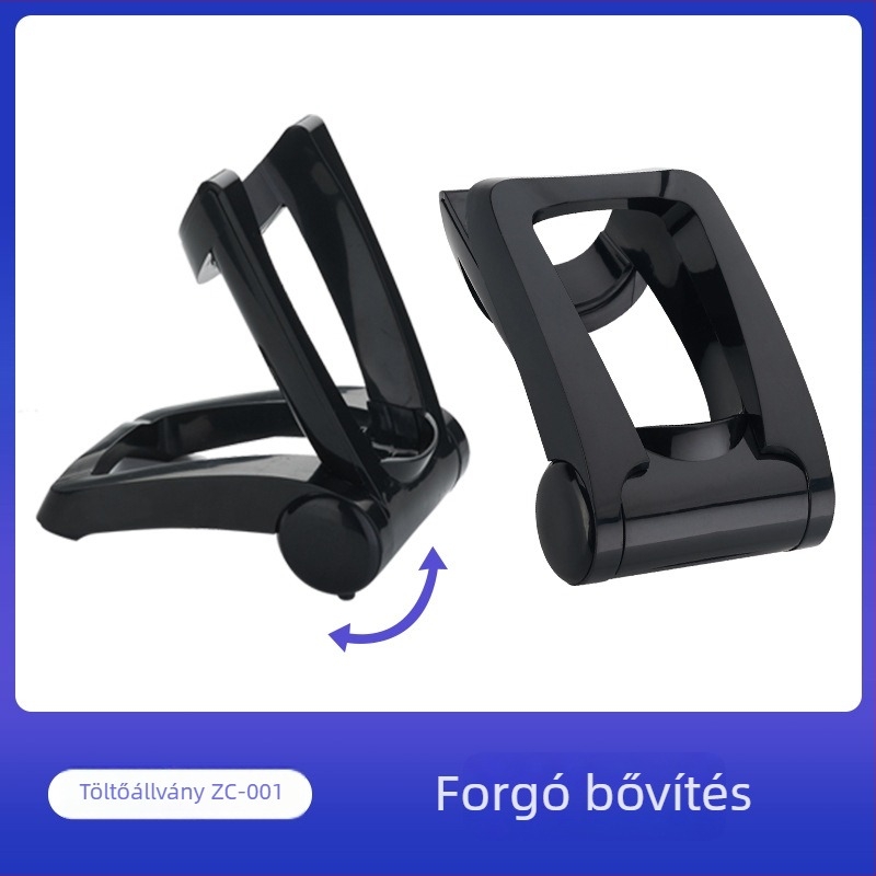 Borotva töltőalap ABS anyagból, 220V, aljzattípusú tápegység, összecsukható közvetlen töltéshez, modell 001