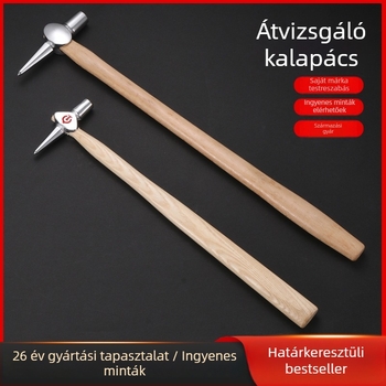 Detektáló kalapács – fej acél 45#, fa nyél, nettó súly 0.3, vasúti és kazán felülvizsgálatra
