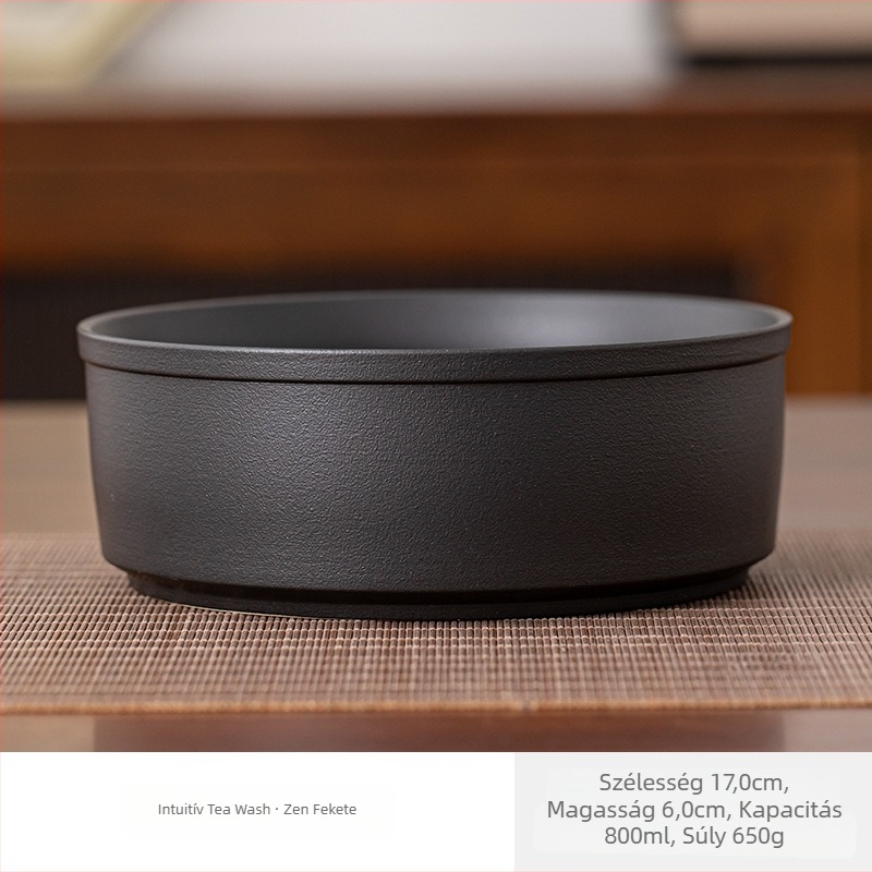 Kerámia teakészlet mosáshoz: teás tál és tea üledékes tartály – prémium, modern minimalist stílus