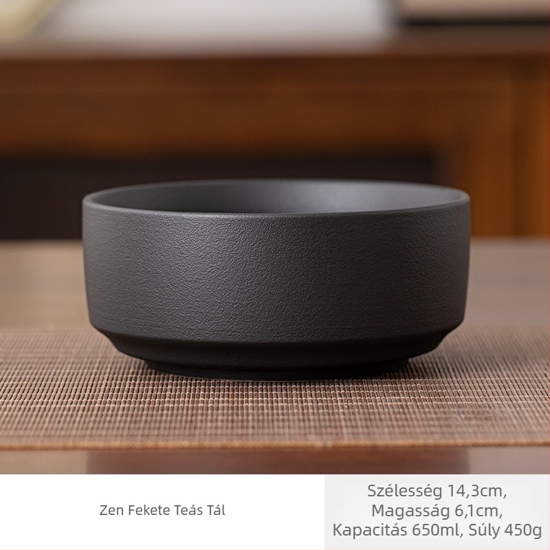 Kerámia teakészlet mosáshoz: teás tál és tea üledékes tartály – prémium, modern minimalist stílus