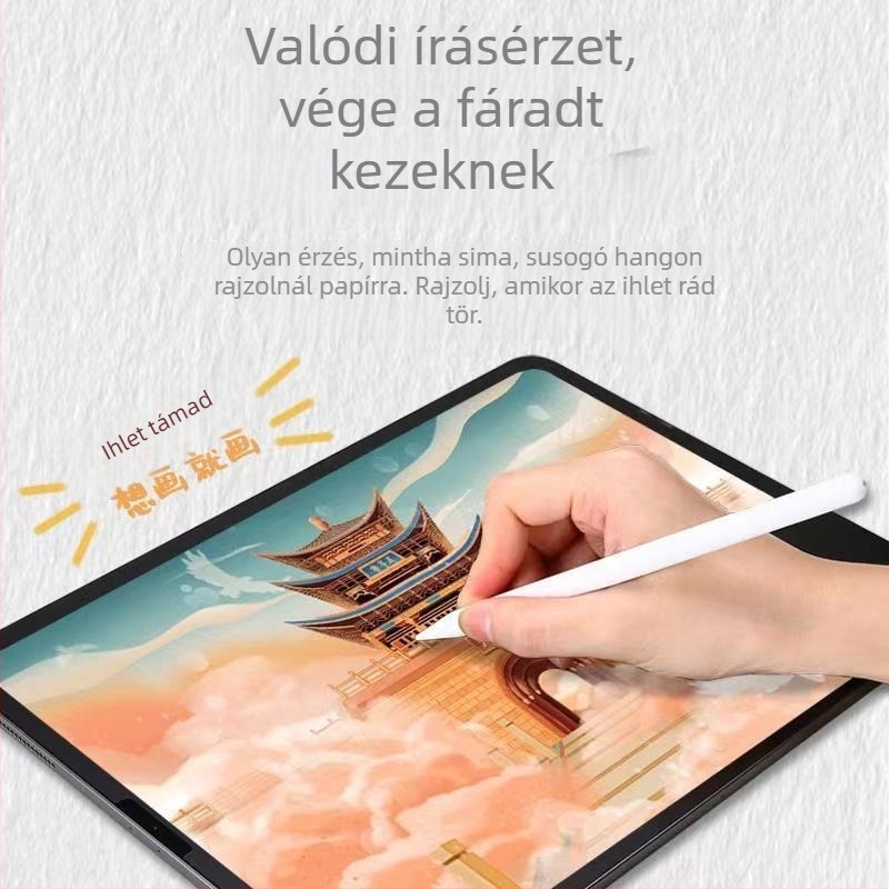 Matt papír-szerű fólia az Apple iPad Air és a 2024-es iPad Pro számára, írásra és rajzolásra