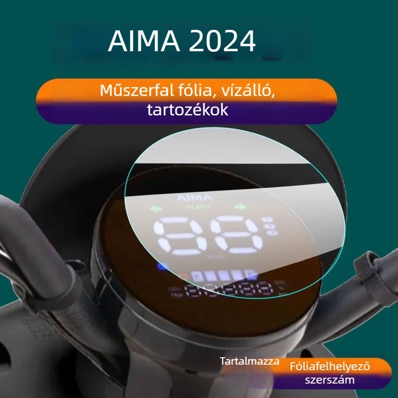 AIMA AIDO 2024 elektromos jármű műszerfal LCD védőfólia QB33 kijelzőhöz
