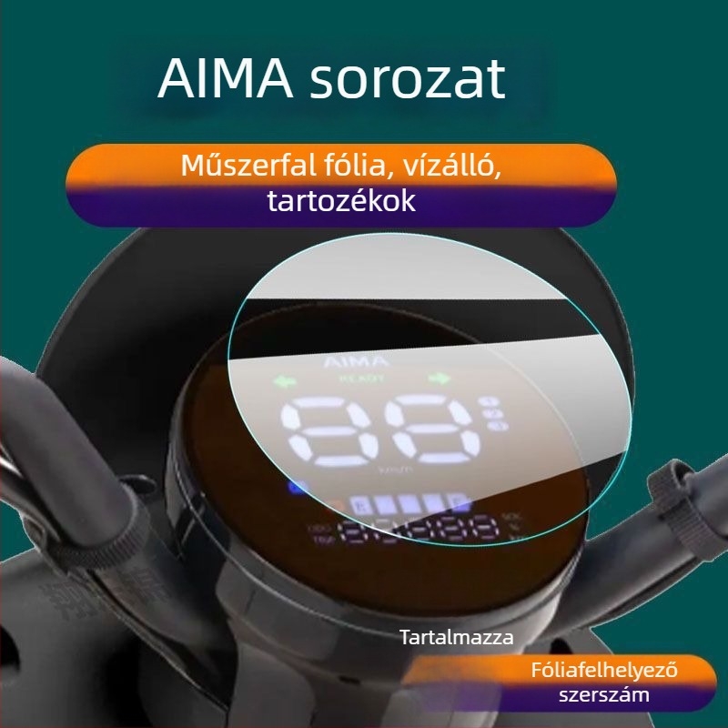 AIMA AIDO 2024 elektromos jármű műszerfal LCD védőfólia QB33 kijelzőhöz