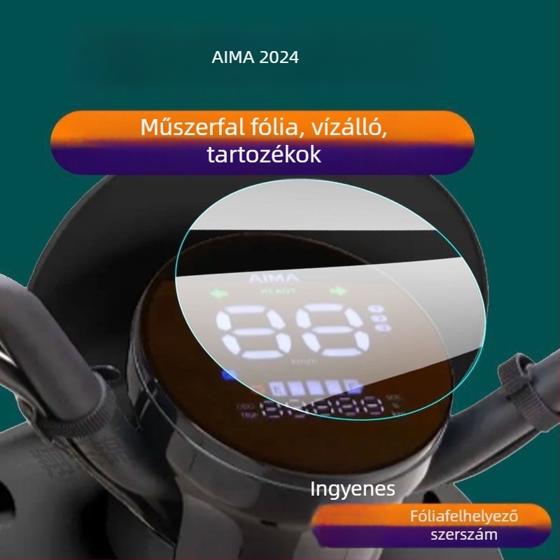 AIMA AIDO 2024 elektromos jármű műszerfal LCD védőfólia QB33 kijelzőhöz