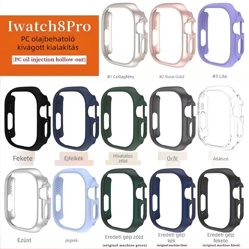 Chuangbomei PC Védőtok Apple Watch Ultra számára Kivágott Dizájnnal