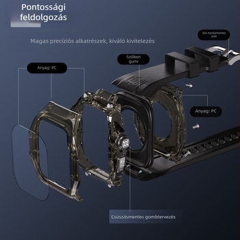 Apple Watch védőtok – vízálló, TPU+PC anyagú, testreszabott design, kompatibilis Watch4