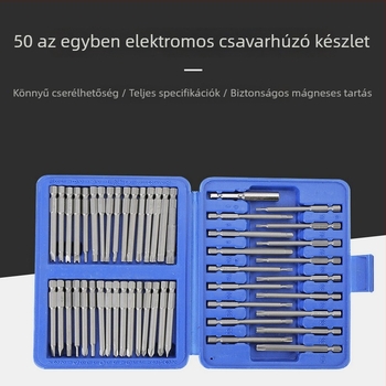 Shuangyun Hardware 50-in-1 mágneses Cr-Mo acél csavarhúzó készlet mobiltelefon és számítógép karbantartáshoz