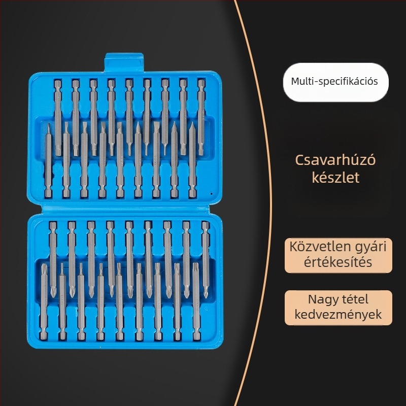 Shuangyun Hardware 50-in-1 mágneses Cr-Mo acél csavarhúzó készlet mobiltelefon és számítógép karbantartáshoz