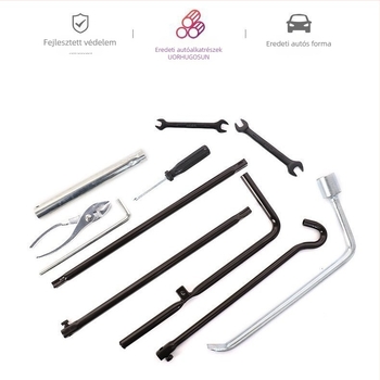 Jármű karbantartó eszköz készlet – acélból, LC150/LC200, 12–13 darabos készlet, szerszámtartó doboz