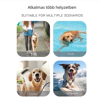 Middall vízálló kutya fejvédő tarpaulin anyagból, fürdésre és úszásra, fülvédelmet biztosítva, négy évszakos használatra