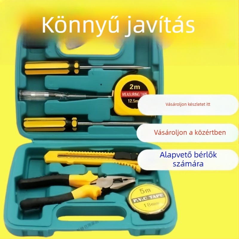 40 darabos kombinált szerszámkészlet – szétszerelési eszközökkel, háztartási javításokra