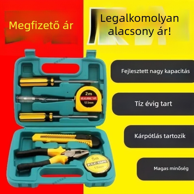 40 darabos kombinált szerszámkészlet – szétszerelési eszközökkel, háztartási javításokra