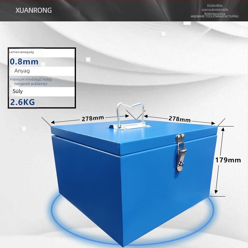 XR-151 szerszámosláda a Xuan Rong-tól, hidegen hengerelt acéllemez felépítés, 30 kg teherbírás, 2,4 kg súly, tárolásra