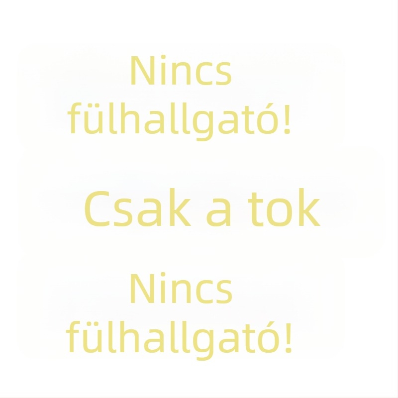 Macskafül AirPods tok, PC anyag, gravírozott, hordozható