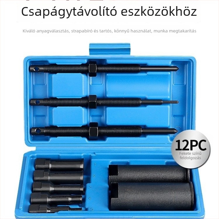 12 részes készlet belső furat csapágyak demontálására motorkerékpárhoz és kerékpárhoz | szénacél, autó- és otthoni javításra