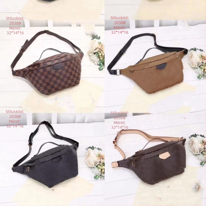 Uniszex derék- és crossbody táska nagy kapacitású, utcai stílus